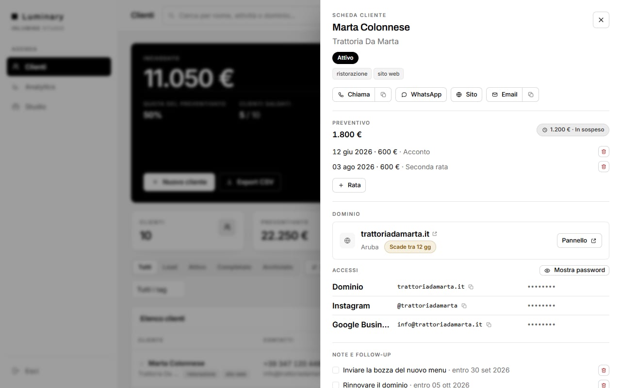 Scheda Cliente