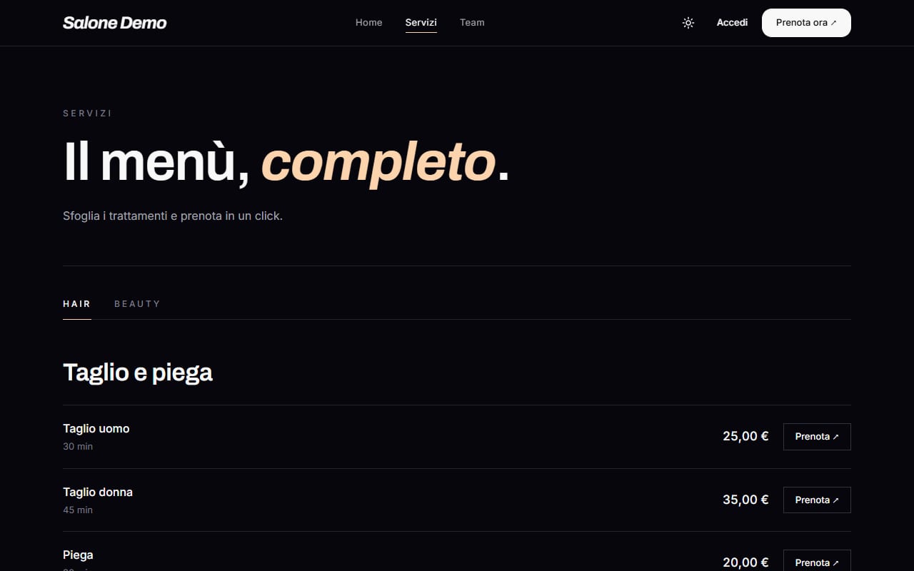 I Servizi del Salone